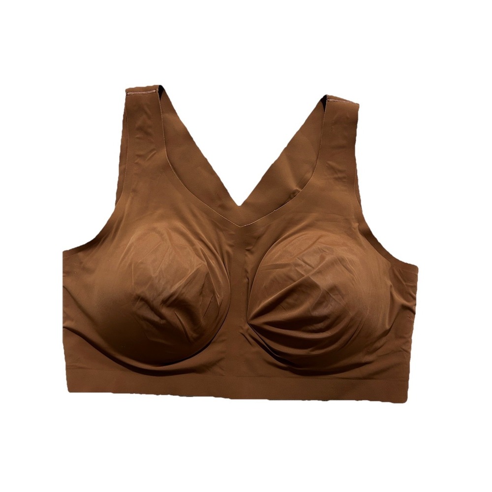 Evelyn &  Bobbie The Defy Bra 2XL Brown Pull over Wireless
